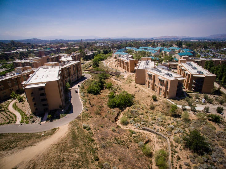 aerial view of Glen Mor student housing