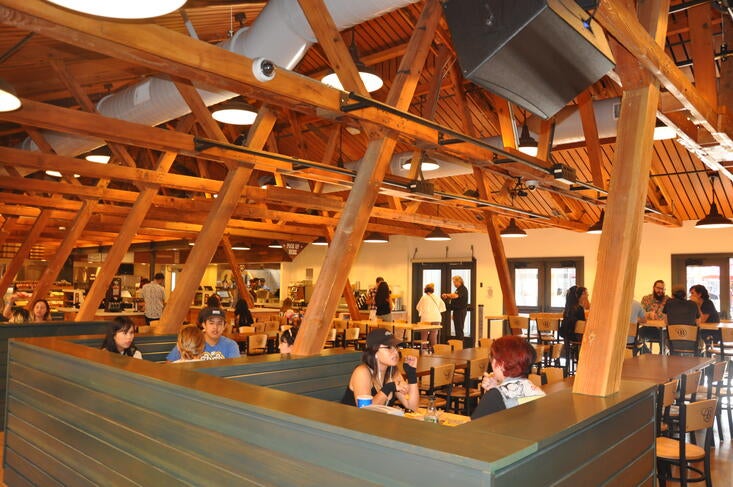 The Barn dining area