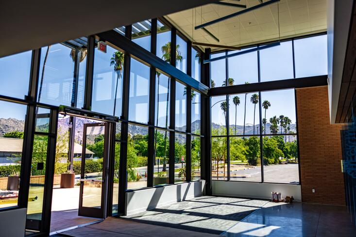 Student Health and Counseling Center lobby