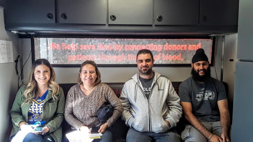 Blood drive donors at UCR's Donations for Citations event in October 2019. (Photo courtesy of TAPS)