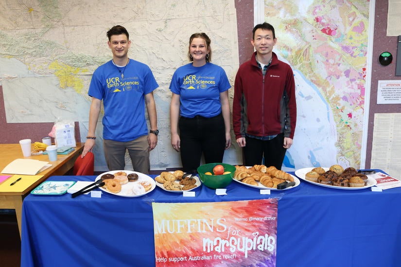 UCR graduate students organized "Muffins for Marsupials" fundraiser on Monday, Jan. 13, 2020. (UCR)