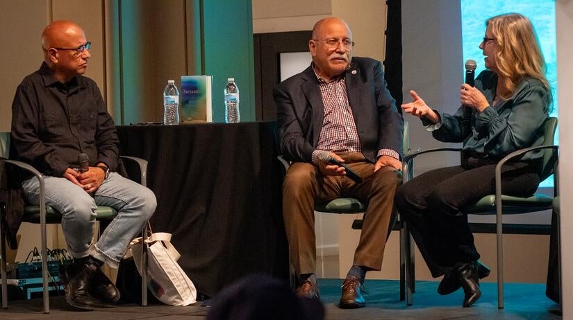 Susan Straight, Jose Medina, and Alex Espinoza present at the Culver Center for the Arts