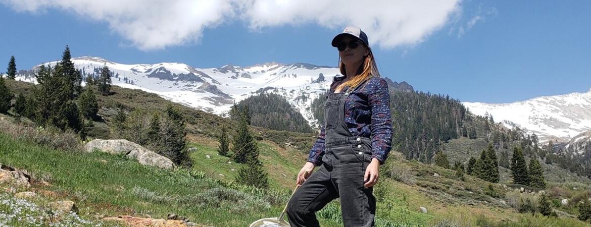 Hollis Woodard on a mountain