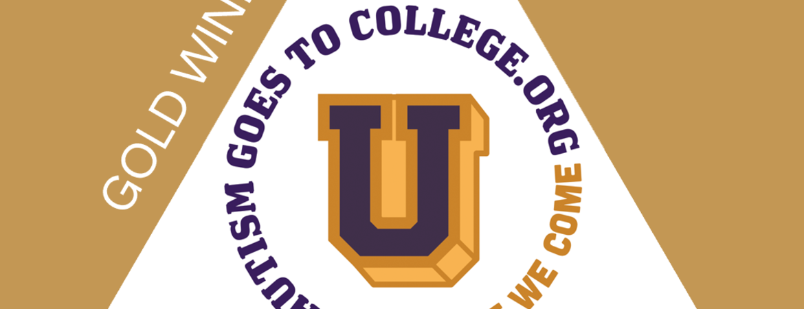 Anthem Awards logo with Autism Goes to College Gold Award