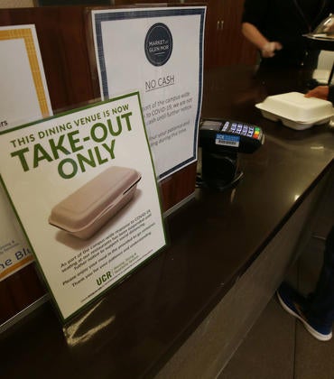 Dining Services is still feeding students. 